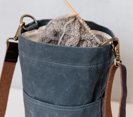 Twig & Horn Bucket Bag - Apricot Yarn & Supply